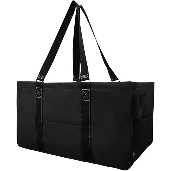 Amazon.com: Jack Georges Voyager Shopper Tote #7803 (Black) : Jack